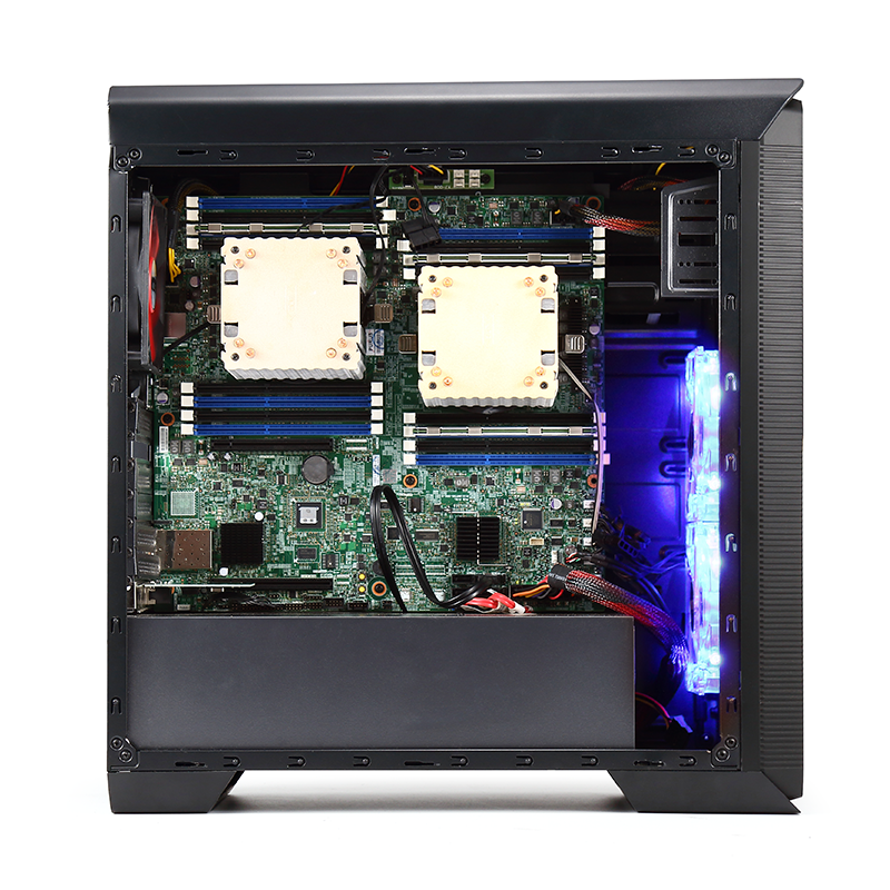 英特爾E5十六核2650V2雙路主板圖形工作站服務器游戲辦公電腦主機解析